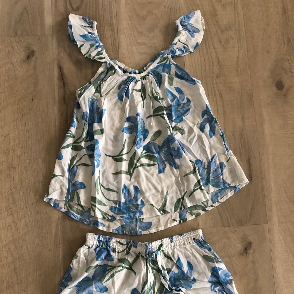 Flowered Pajama Set